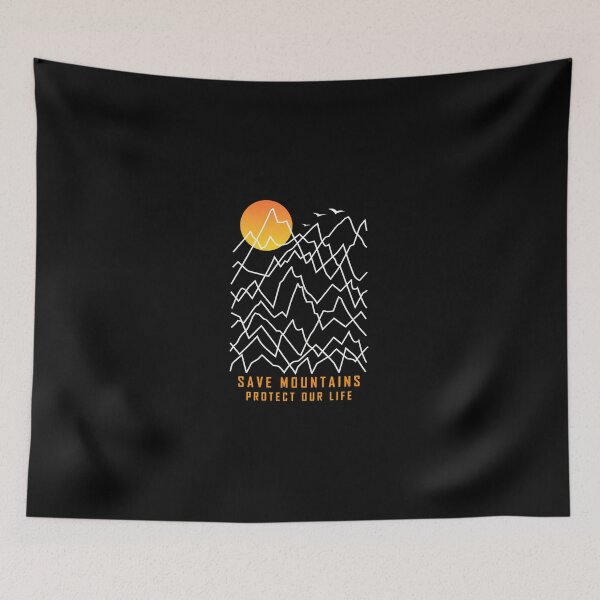 Item preview, Save Mountains Protect Our Life Nature Graphic designed and sold by sotospor.