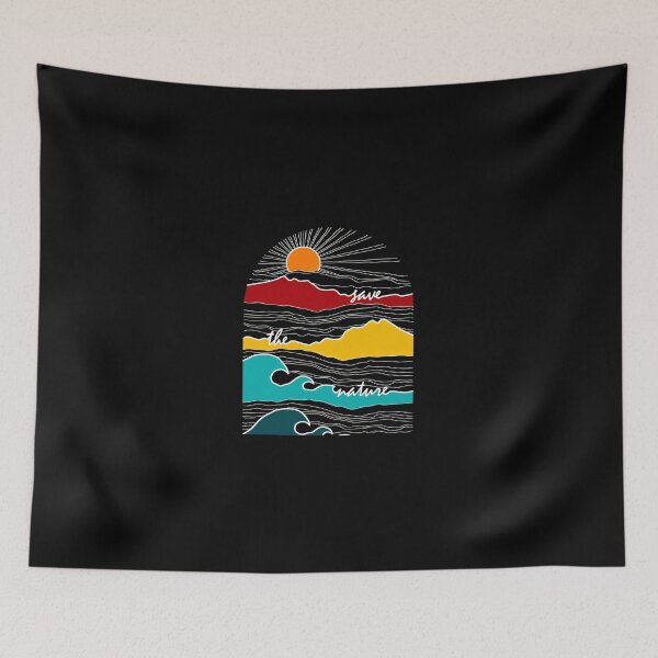 Item preview, Save Nature Landscape Sun Mountains Waves Art designed and sold by lamercarv.