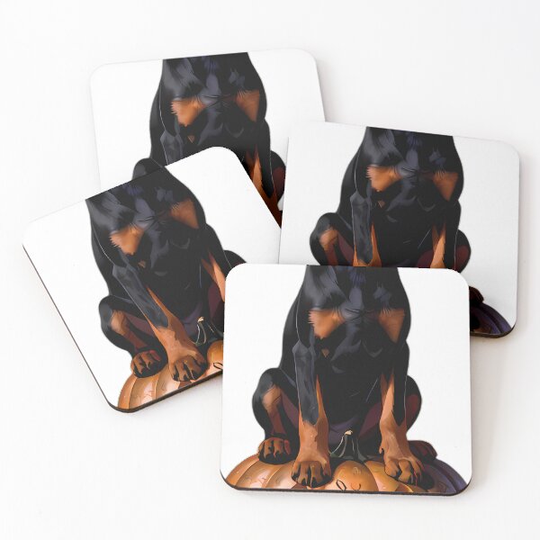 Item preview, Gothic Doberman Puppy Cast Iron Pumpkin designed and sold by IllumeInk.