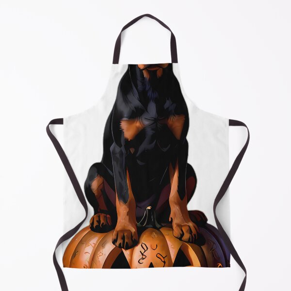Item preview, Gothic Doberman Puppy Cast Iron Pumpkin designed and sold by IllumeInk.