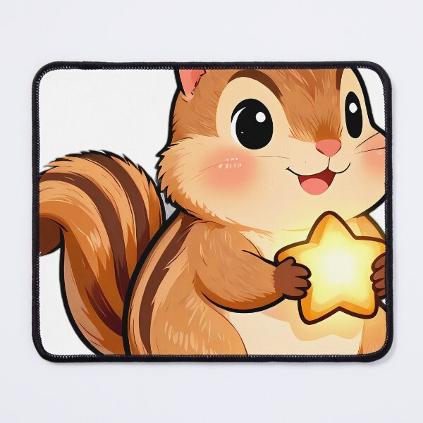 Item preview, Cute Chipmunk with Glowing Acorn Star designed and sold by pumsquare.