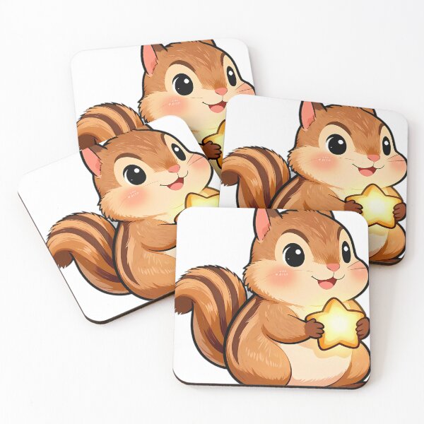 Item preview, Cute Chipmunk with Glowing Acorn Star designed and sold by pumsquare.
