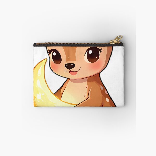 Item preview, Cute Baby Deer Fawn with Crescent Moon Charm designed and sold by pumsquare.