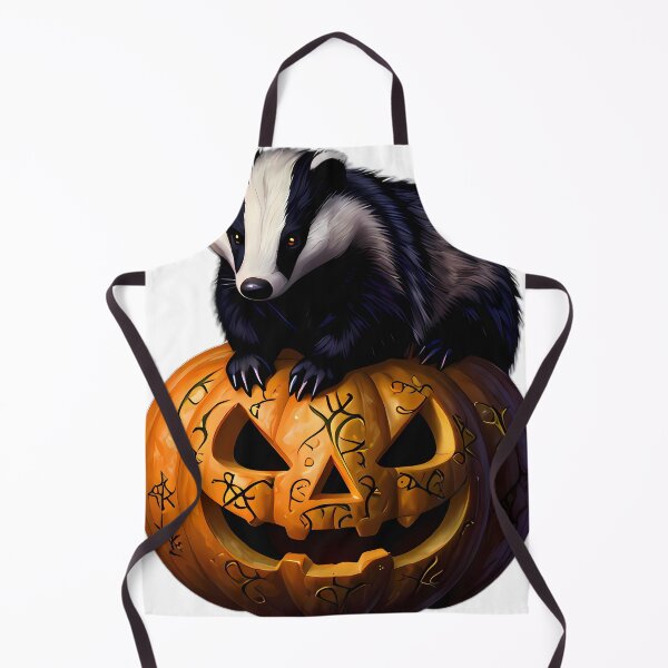 Item preview, Gothic Badger Forest Rune Pumpkin designed and sold by IllumeInk.