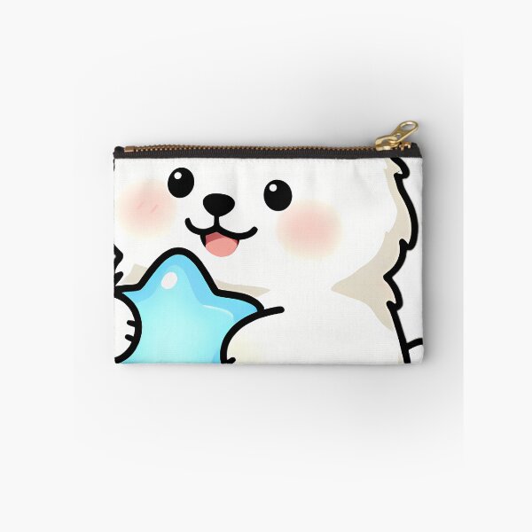 Item preview, Cute Samoyed Puppy with Sapphire Star Pillow designed and sold by pumsquare.