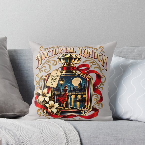Item preview, A Brighter Night Awaits – Vintage Perfume Bottle Cityscape designed and sold by Ghostwave Atelier.