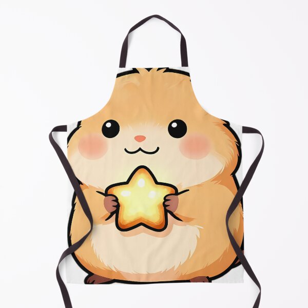 Item preview, Cute Chubby Hamster with Star Shaped Cookie designed and sold by pumsquare.