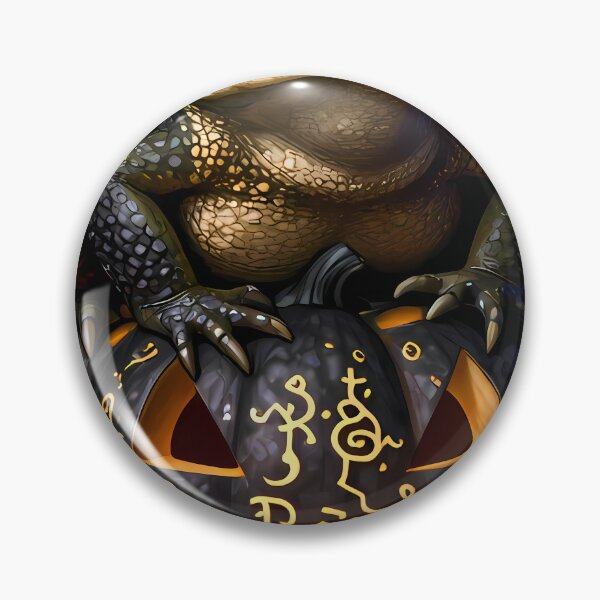 Item preview, Gothic Toad Witch Moss Rune Pumpkin designed and sold by IllumeInk.