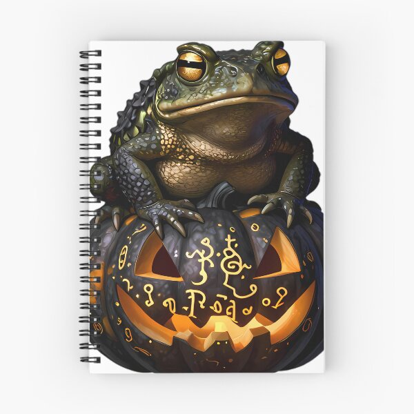 Item preview, Gothic Toad Witch Moss Rune Pumpkin designed and sold by IllumeInk.