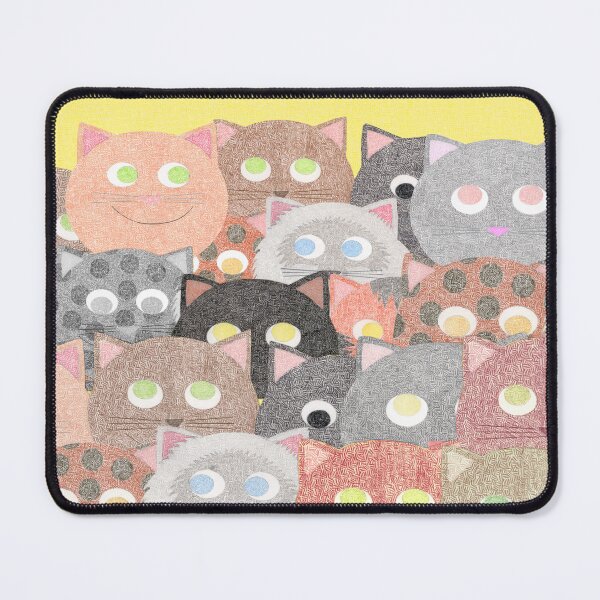 Item preview, Cats Collage on Yellow designed and sold by emilykcreations.