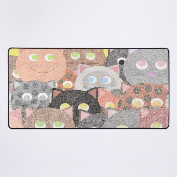 Item preview, Cats Collage on Yellow designed and sold by emilykcreations.