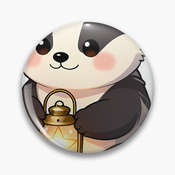 Item preview, Cute European Badger Cub with Star Lantern designed and sold by pumsquare.