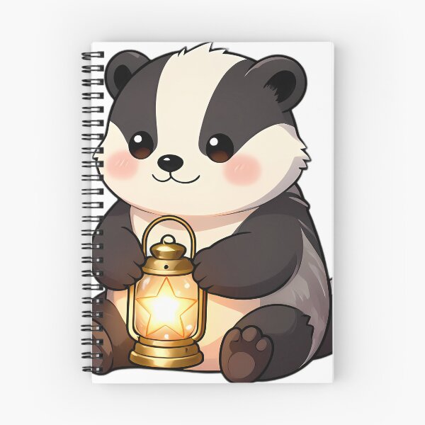 Item preview, Cute European Badger Cub with Star Lantern designed and sold by pumsquare.