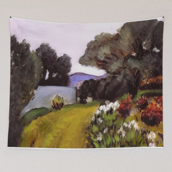 Item preview, In the nice countryside garden of irises 1919 designed and sold by VeilOfPigments.