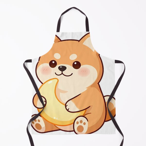 Item preview, Cute Shiba Inu Puppy Hugging Crescent Moon designed and sold by pumsquare.