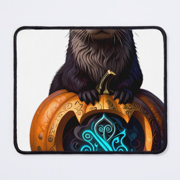 Item preview, Gothic River Otter Shell Rune Pumpkin designed and sold by IllumeInk.