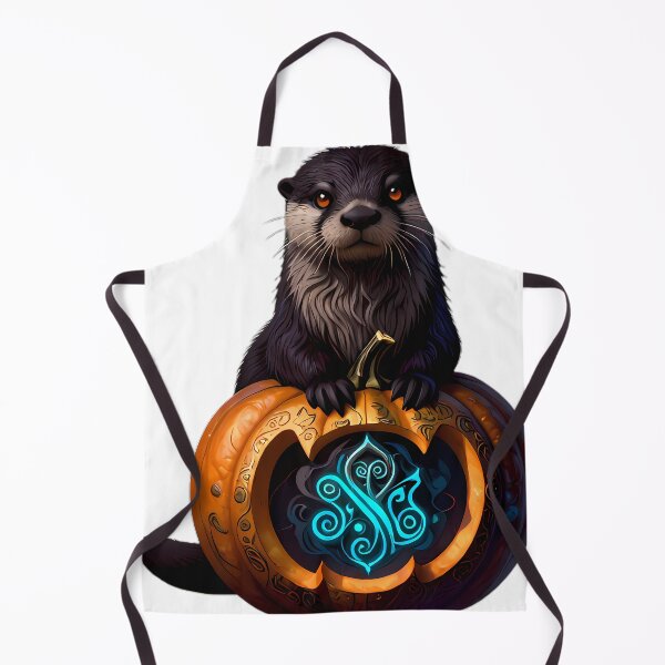 Item preview, Gothic River Otter Shell Rune Pumpkin designed and sold by IllumeInk.
