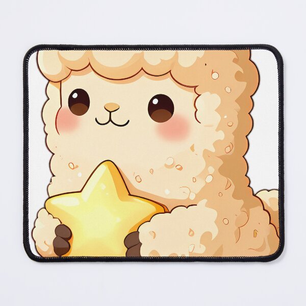 Item preview, Cute Baby Alpaca Hugging Golden Star designed and sold by pumsquare.