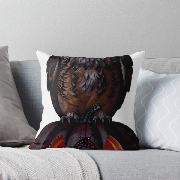 Item preview, Gothic Screech Owl Blood Rose Pumpkin designed and sold by IllumeInk.