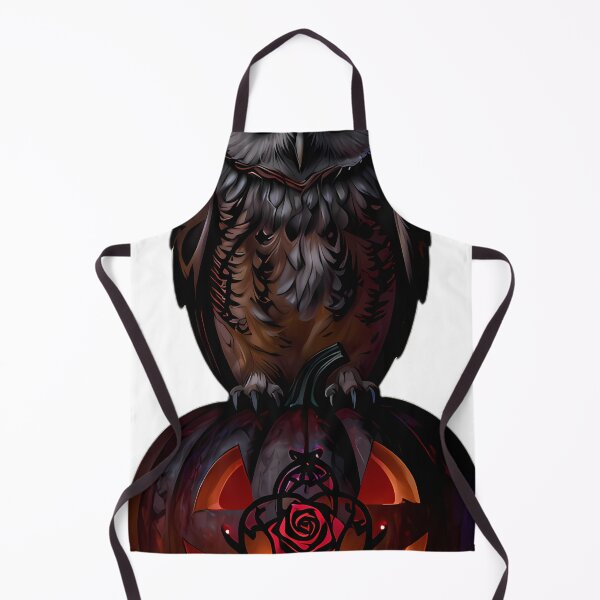 Item preview, Gothic Screech Owl Blood Rose Pumpkin designed and sold by IllumeInk.