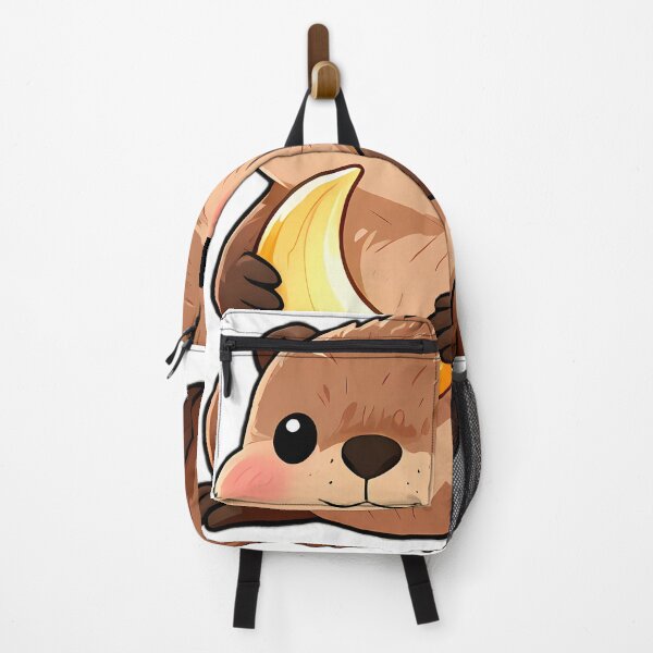 Item preview, Cute Baby Beaver Holding Carved Wooden Moon designed and sold by pumsquare.