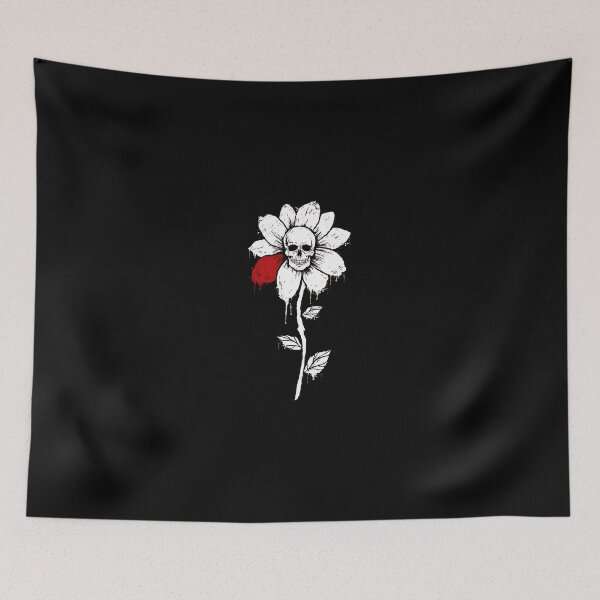 Item preview, Skull Flower Dripping Art designed and sold by sotospor.