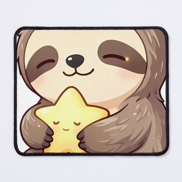 Item preview, Cute Baby Sloth Hugging Sleepy Star designed and sold by pumsquare.