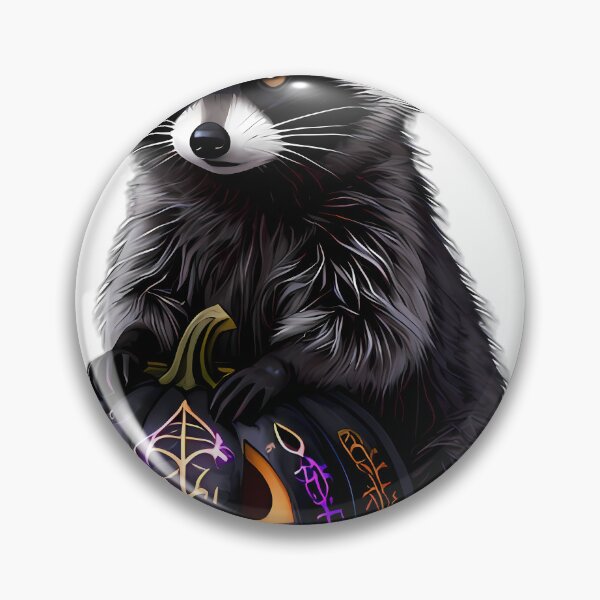 Item preview, Gothic Raccoon Dark Berry Rune Pumpkin designed and sold by IllumeInk.