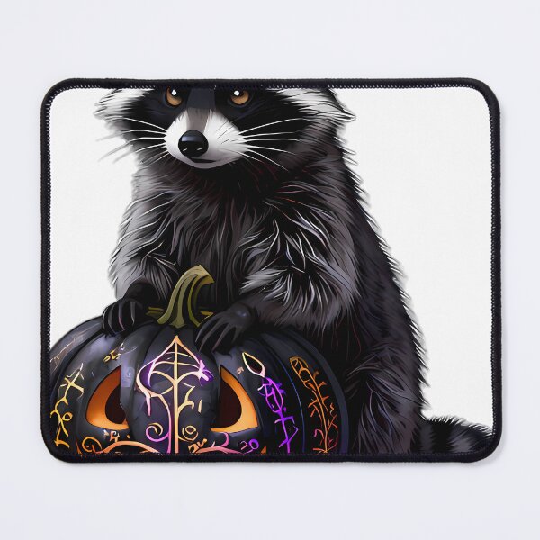 Item preview, Gothic Raccoon Dark Berry Rune Pumpkin designed and sold by IllumeInk.