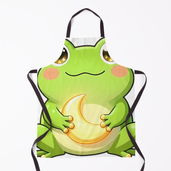 Item preview, Cute Tree Frog on Golden Crescent Moon designed and sold by pumsquare.