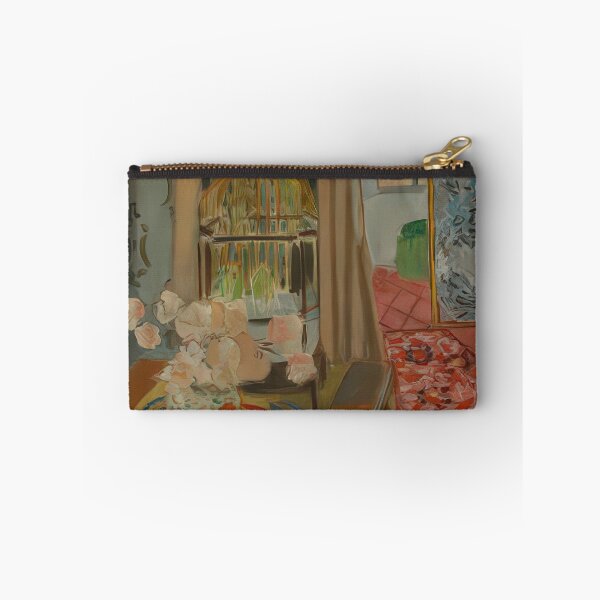 Item preview, Interior flowers and parakeets 1924 designed and sold by VeilOfPigments.