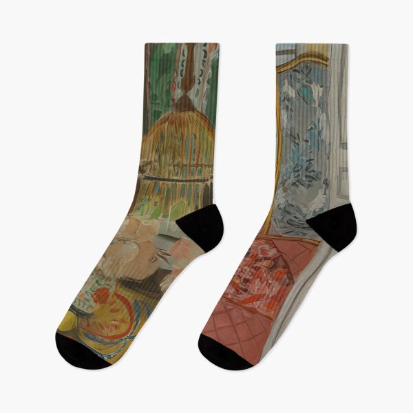 Item preview, Interior flowers and parakeets 1924 designed and sold by VeilOfPigments.