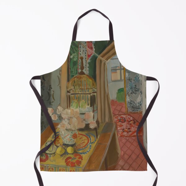 Item preview, Interior flowers and parakeets 1924 designed and sold by VeilOfPigments.