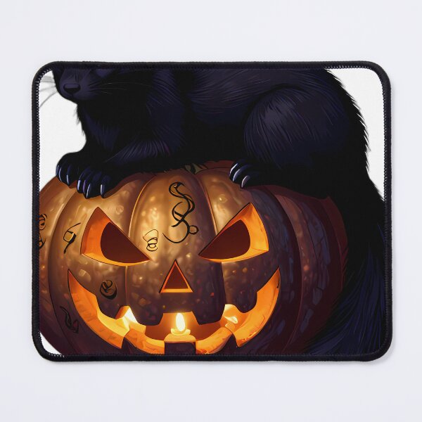 Item preview, Gothic Black Ferret Bronze Rune Pumpkin designed and sold by IllumeInk.