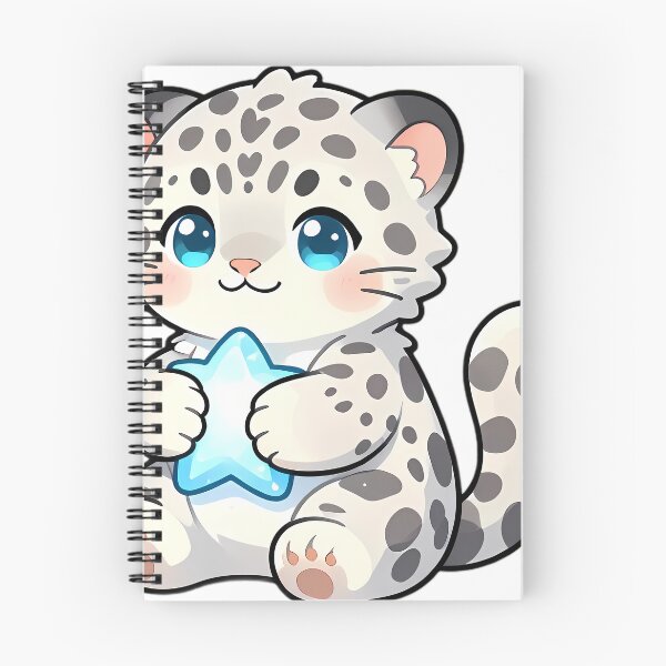 Item preview, Cute Snow Leopard Cub with Frosty Star designed and sold by pumsquare.