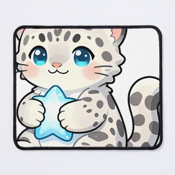 Item preview, Cute Snow Leopard Cub with Frosty Star designed and sold by pumsquare.