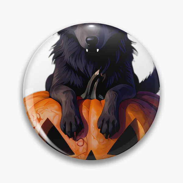 Item preview, Gothic Werewolf Pup Blood Moon Pumpkin designed and sold by IllumeInk.