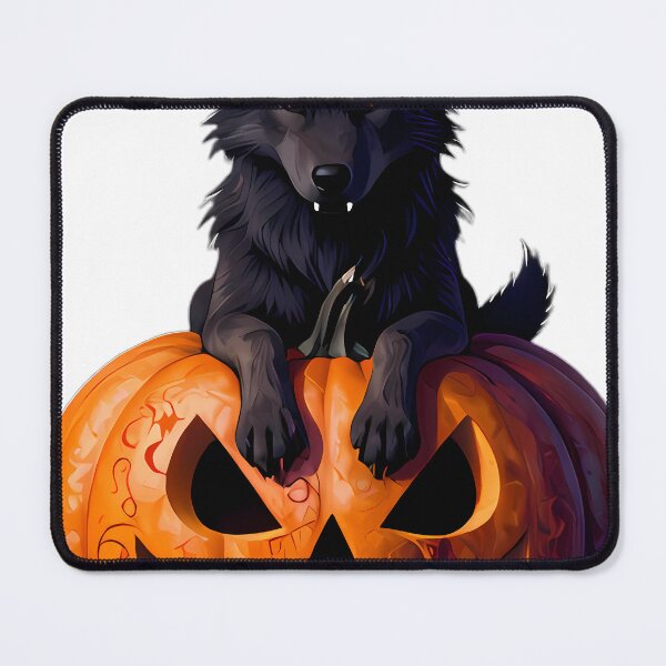 Item preview, Gothic Werewolf Pup Blood Moon Pumpkin designed and sold by IllumeInk.