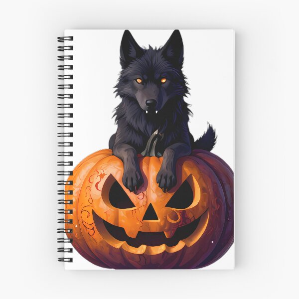 Item preview, Gothic Werewolf Pup Blood Moon Pumpkin designed and sold by IllumeInk.