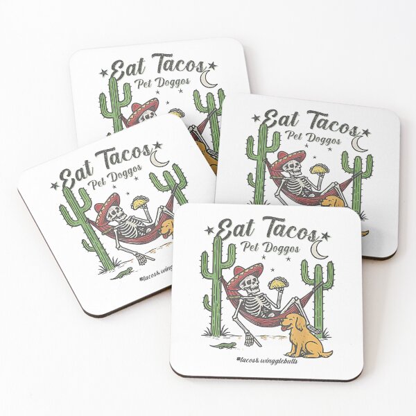 Item preview, Eat Tacos Pet Doggos T-Shirt designed and sold by Magoya Store ⭐⭐⭐⭐⭐.