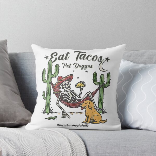 Item preview, Eat Tacos Pet Doggos T-Shirt designed and sold by Magoya Store ⭐⭐⭐⭐⭐.