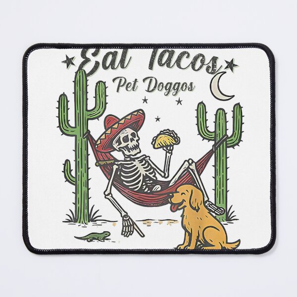 Item preview, Eat Tacos Pet Doggos T-Shirt designed and sold by Magoya Store ⭐⭐⭐⭐⭐.