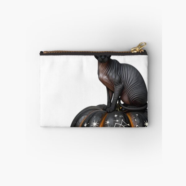 Item preview, Gothic Sphynx Cat Silver Star Pumpkin designed and sold by IllumeInk.