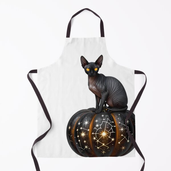 Item preview, Gothic Sphynx Cat Silver Star Pumpkin designed and sold by IllumeInk.