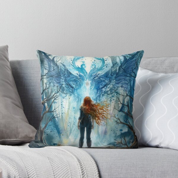 Item preview, Red-Haired Woman Facing a Spectral Dragon designed and sold by DeePat77.