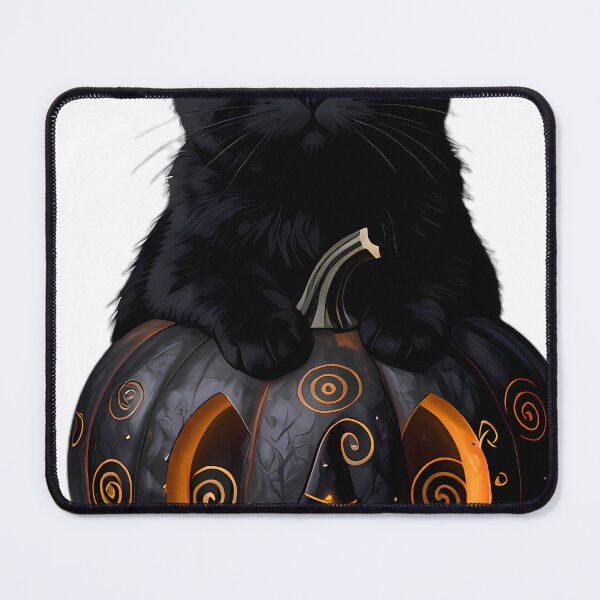 Item preview, Gothic Scottish Fold Cat Amber Rune Pumpkin designed and sold by IllumeInk.