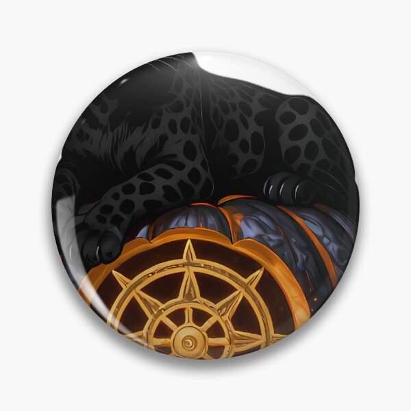 Item preview, Gothic Black Leopard Cub Solar Wheel Pumpkin designed and sold by IllumeInk.