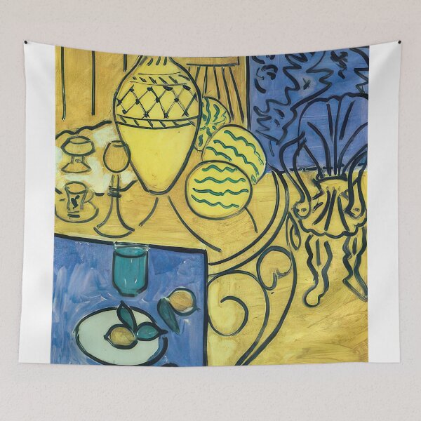 Item preview, Interior in yellow 1946 designed and sold by VeilOfPigments.