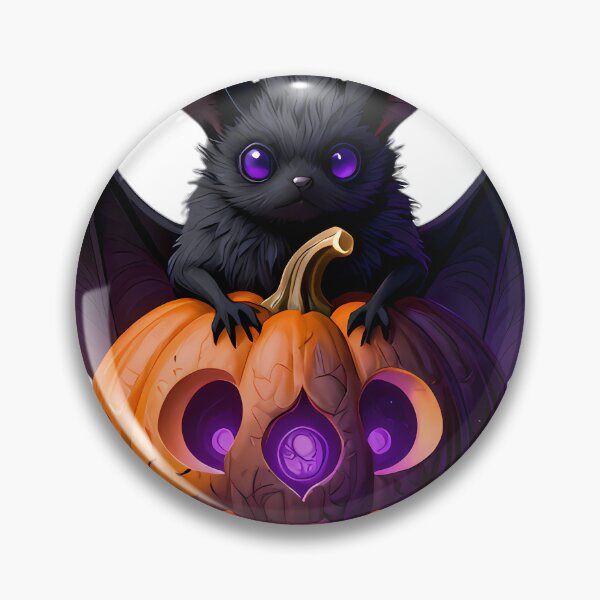 Item preview, Gothic Long-Eared Bat Triple Moon Pumpkin designed and sold by IllumeInk.