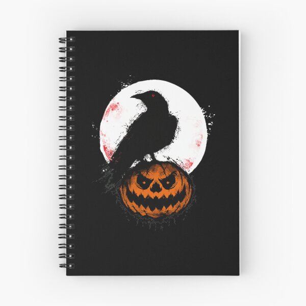 Item preview, Spooky Crow On Pumpkin Moon Night Art designed and sold by wyrichbosle.